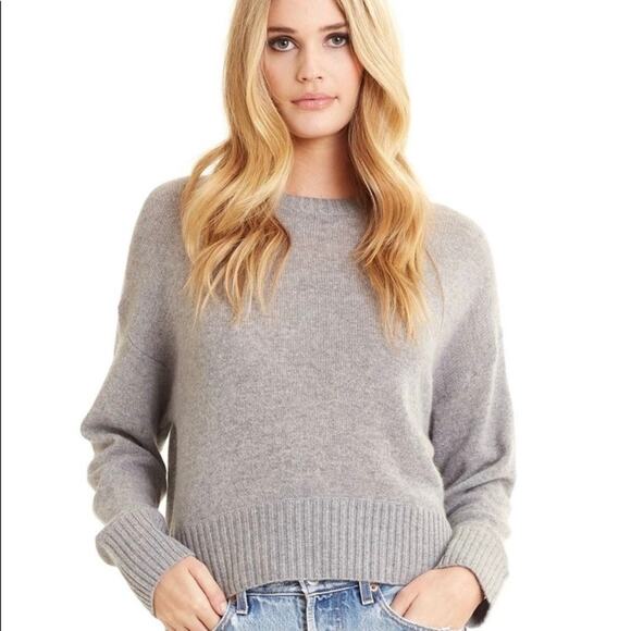 NakedCashmere XS Salome Cashmere Crewneck Sweater Gray - Picture 1 of 8